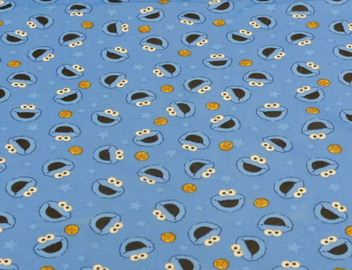 Bild 2 von Jerseystoff Krümelmonster Blau