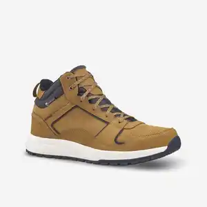 QUECHUA Winterschuhe Herren Leder halbhoch warm wasserdicht Winterwandern - SH500