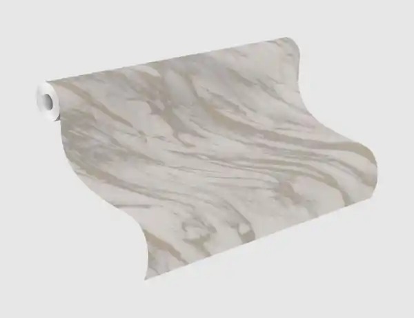 Bild 2 von Papiertapete Marmor Grau