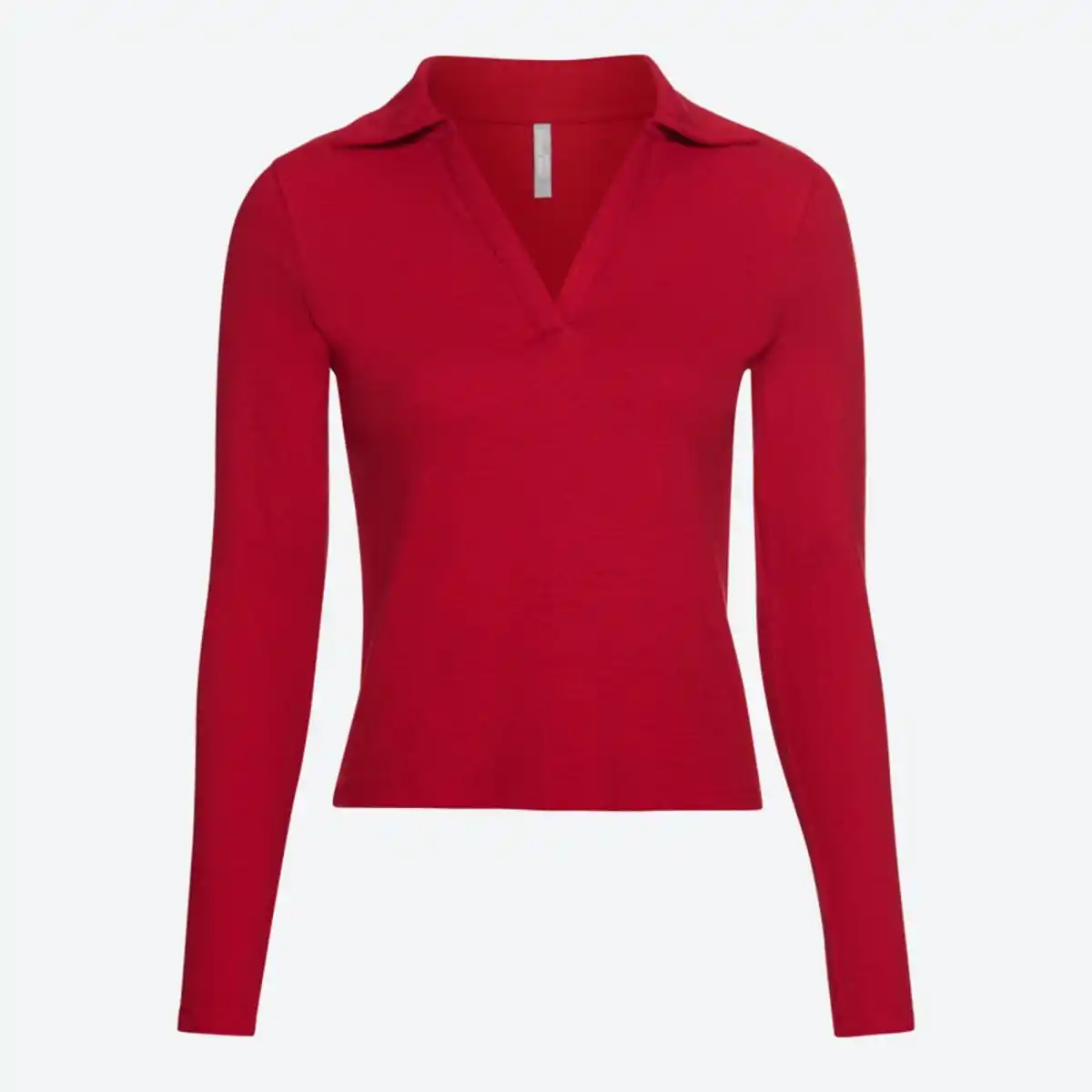 Bild 1 von Damen-Langarmshirt mit Polokragen