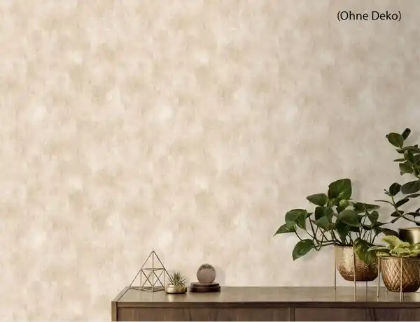 Bild 3 von Papiertapete Struktur Uni Beige