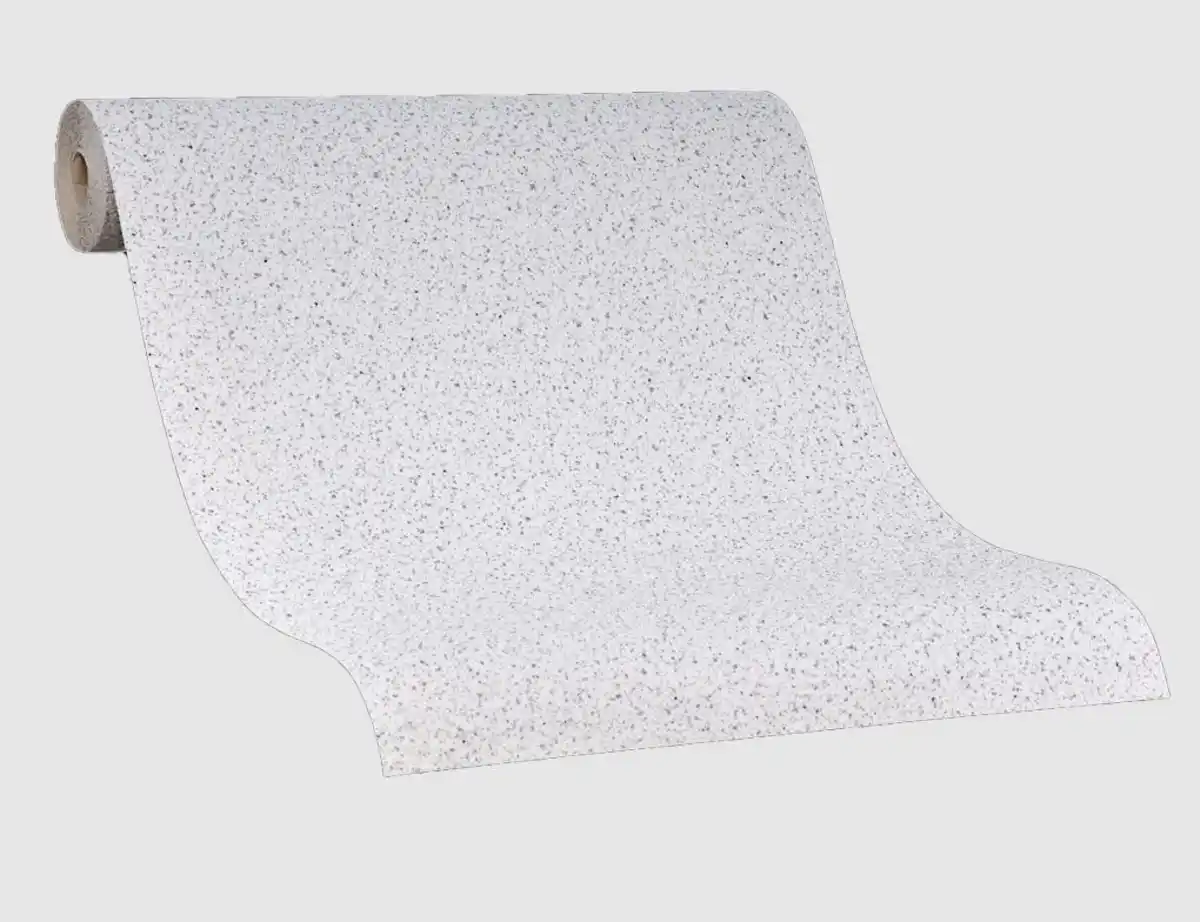 Bild 2 von Vinyltapete Uni Weiß