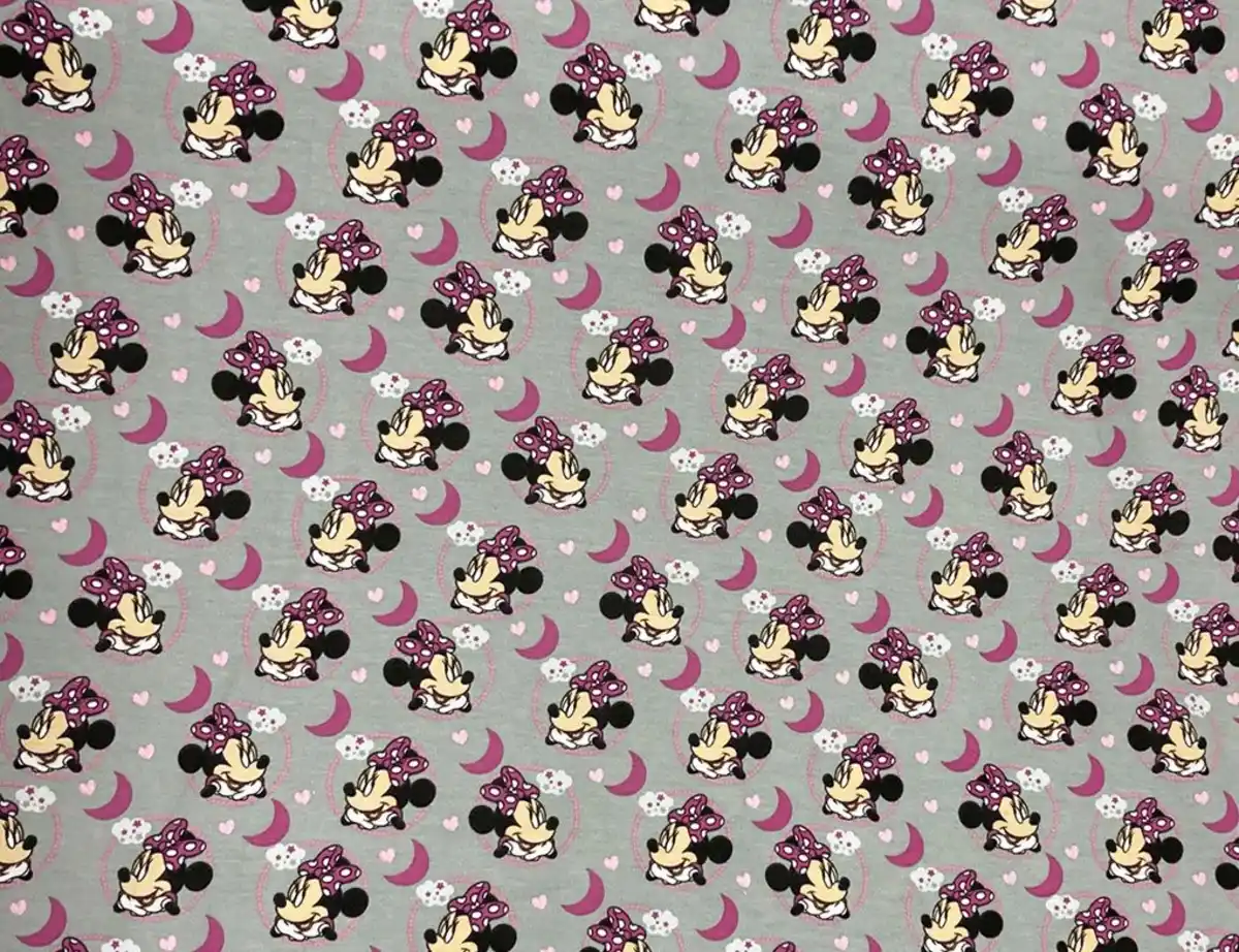 Bild 2 von Jerseystoff Minnie Maus Grau