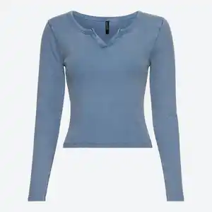 Damen-Langarmshirt mit V-Ausschnitt