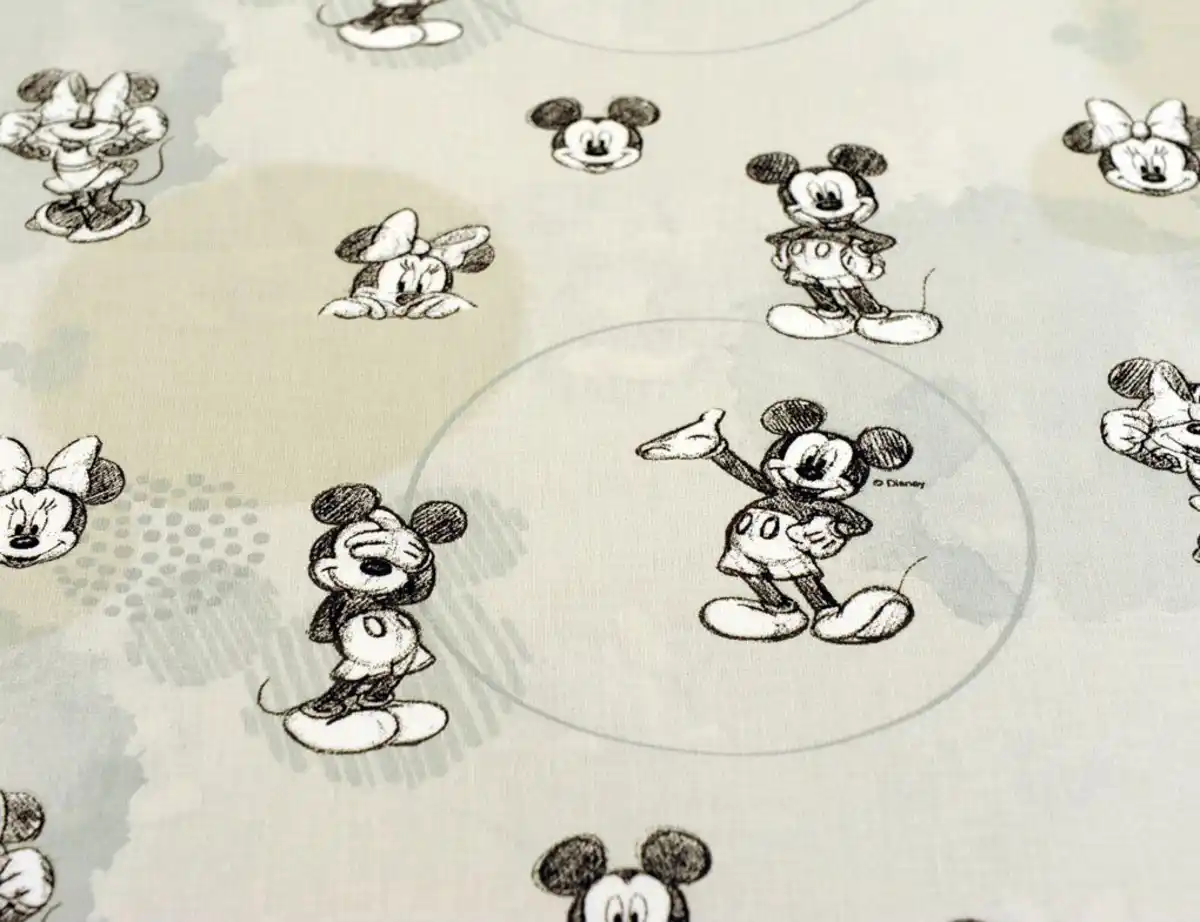 Bild 2 von Dekostoff Mickey und Minnie Mouse