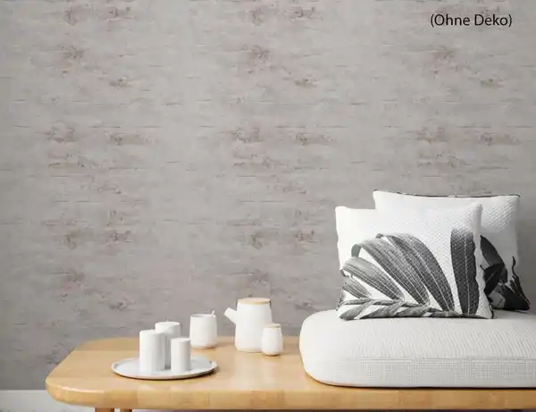 Bild 3 von Vliestapete Grau