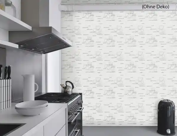 Bild 3 von Vliestapete Kaffeemotiv Silber