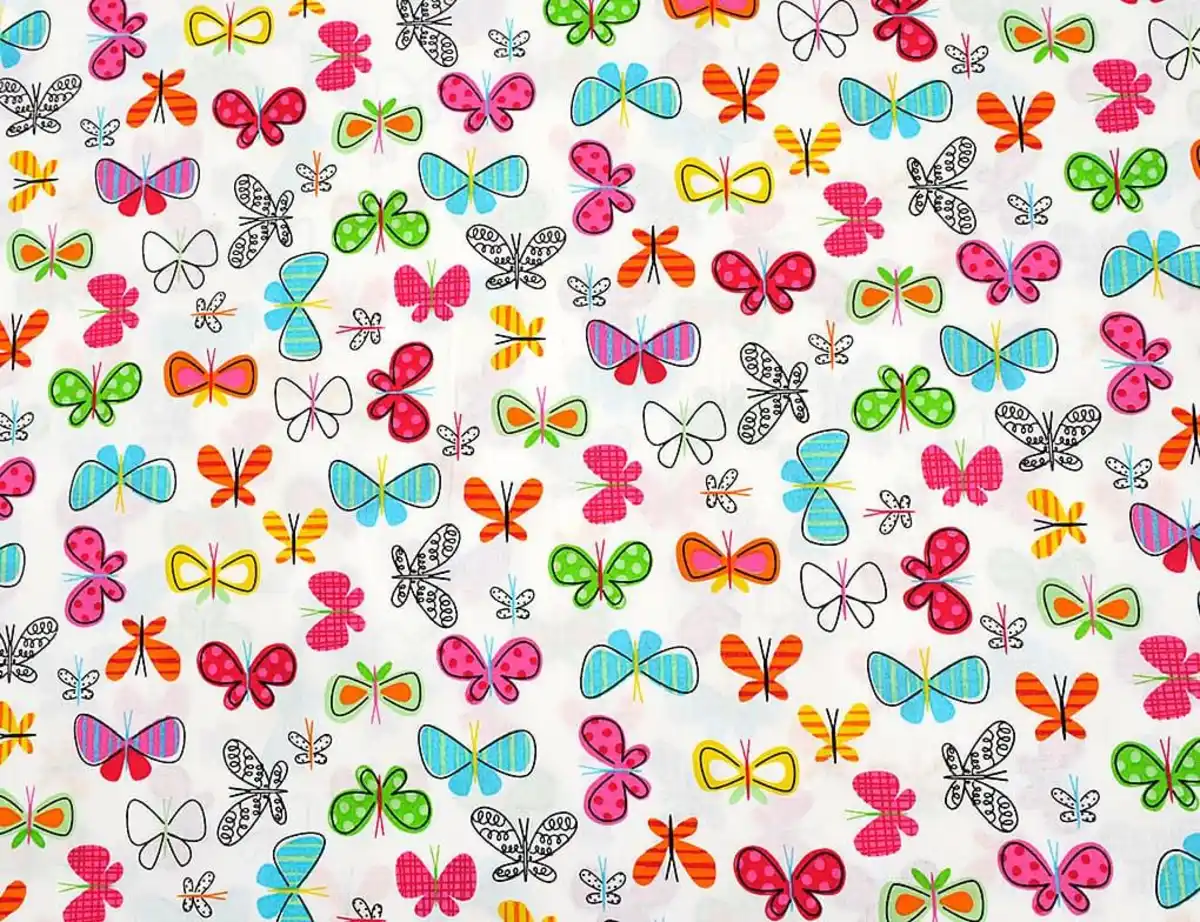 Bild 2 von Dekostoff Schmetterling