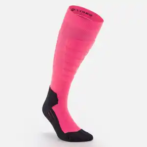 WEDZE Skisocken Snowboardsocken Erwachsene - 100 schwarz/neonpink