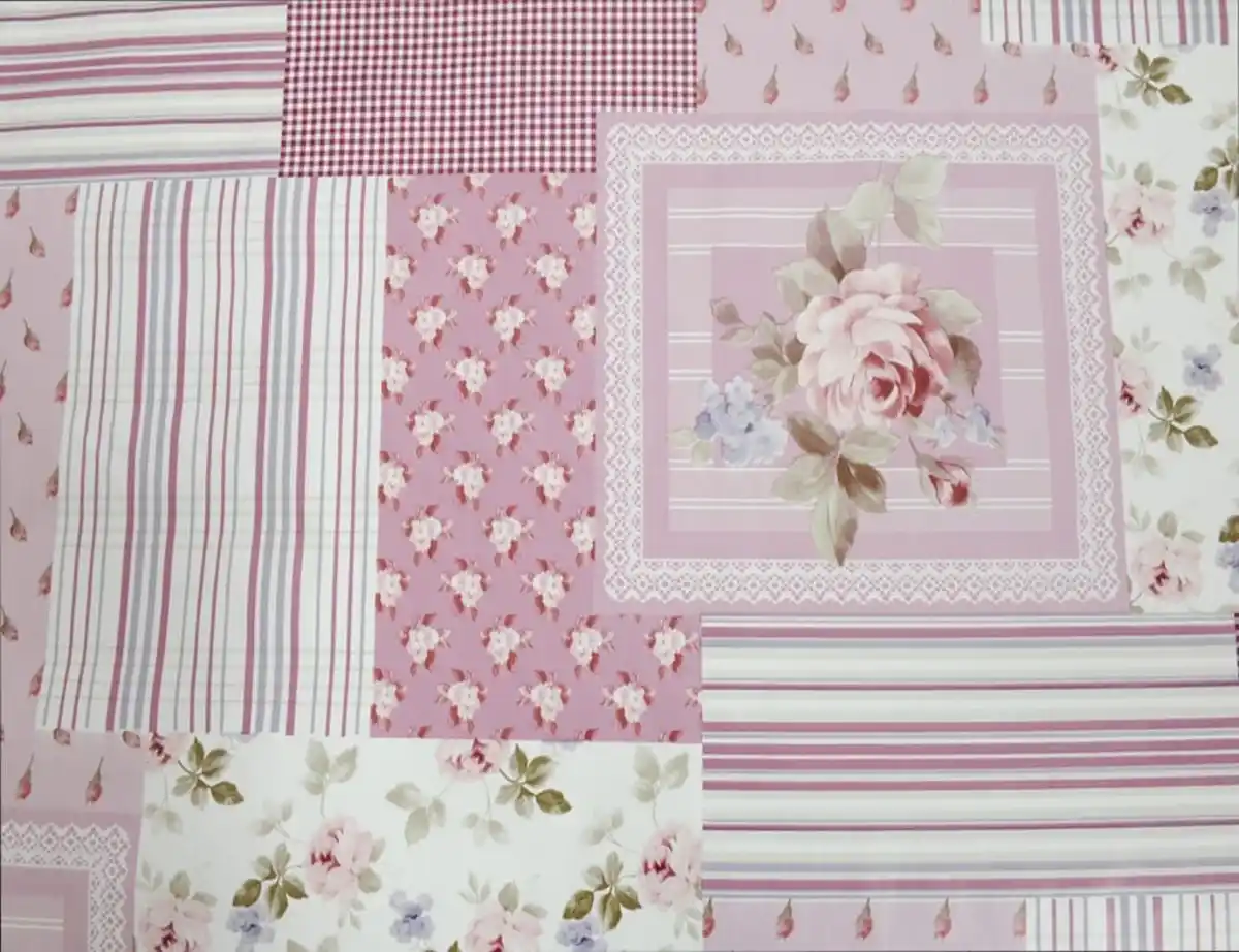 Bild 2 von Wachstuch Roses rosa