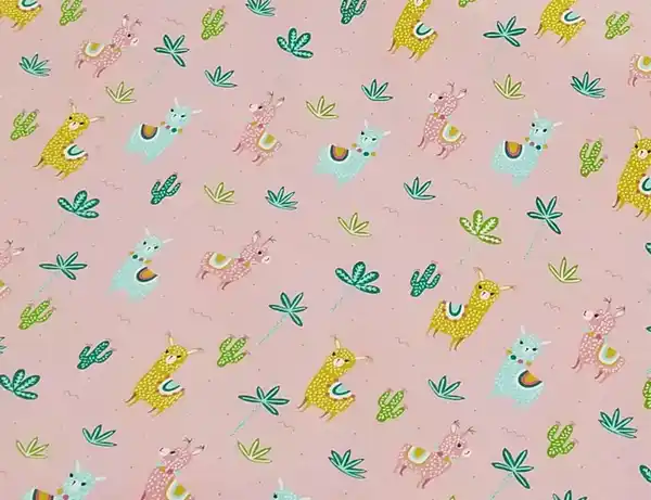 Bild 2 von Jerseystoff Lama Rosé