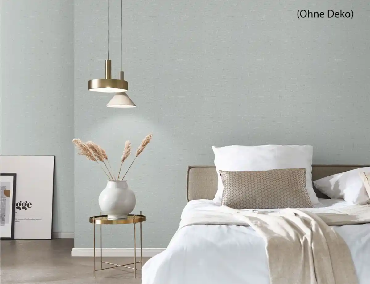 Bild 4 von Vliestapete Uni Hellgrün