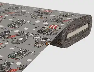 Dekostoff Wikinger Hellgrau