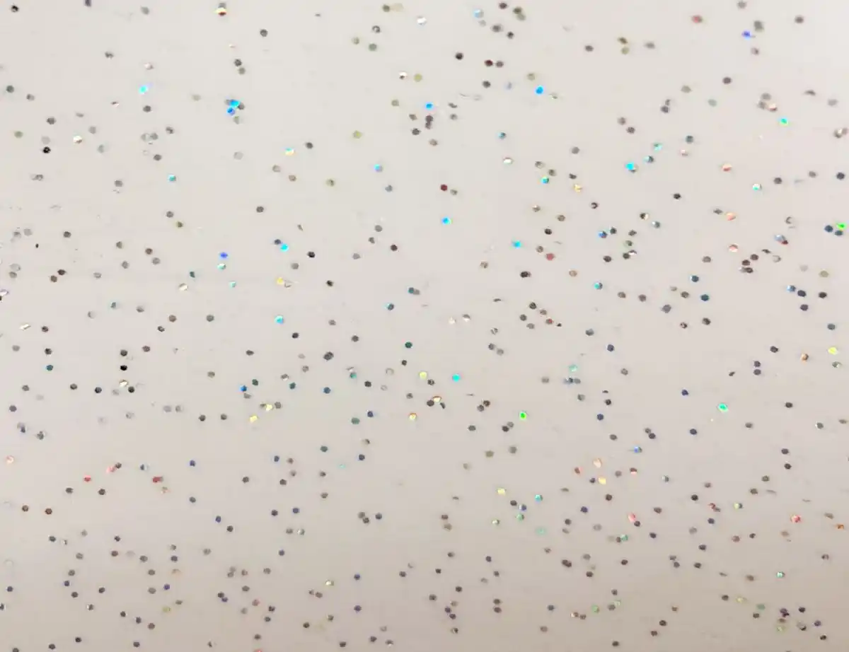 Bild 2 von Wachstuch Weiß Glitzer