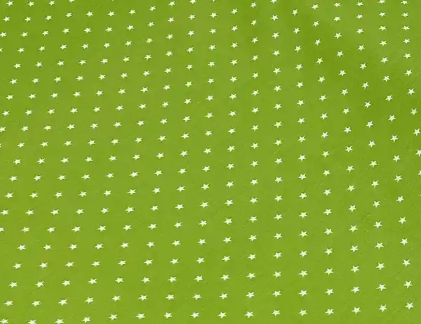 Bild 2 von Dekostoff Sterne Grün, Weiß