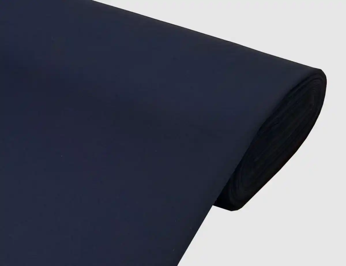 Bild 1 von Dekostoff Satin Dunkelblau