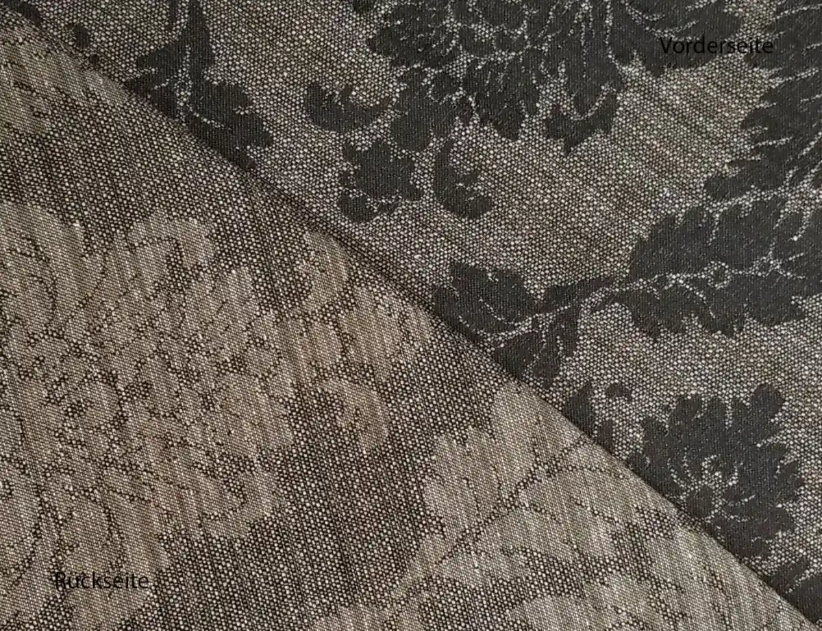 Bild 2 von Dekostoff Jacquard Ornament Braun