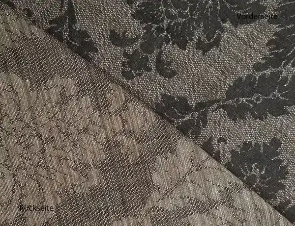 Bild 2 von Dekostoff Jacquard Ornament Braun