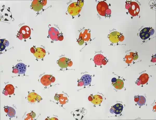 Bild 2 von Wachstuch Kühe