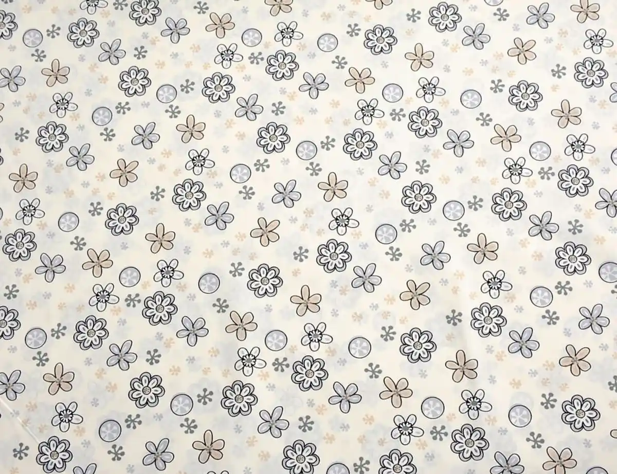 Bild 2 von Dekostoff Blumen modern