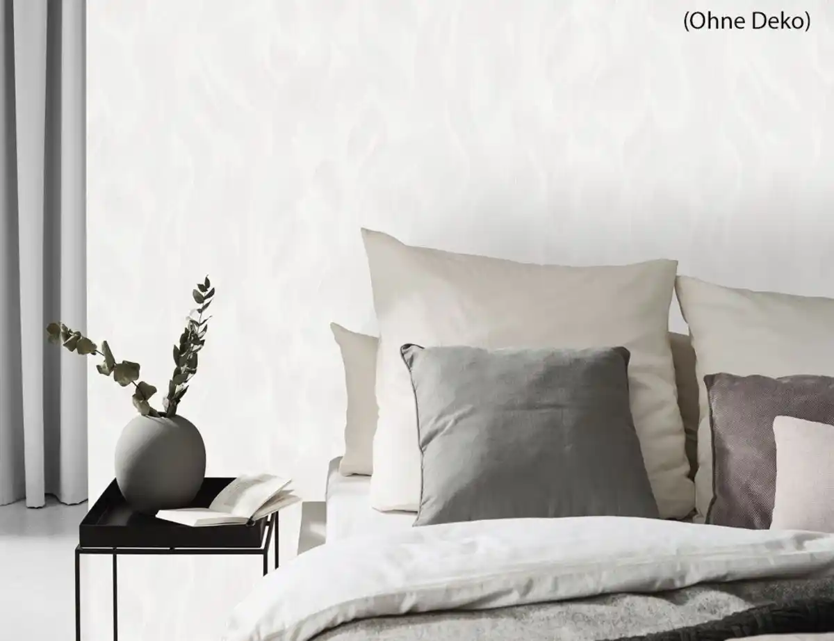 Bild 2 von Vliestapete Welle Weiß