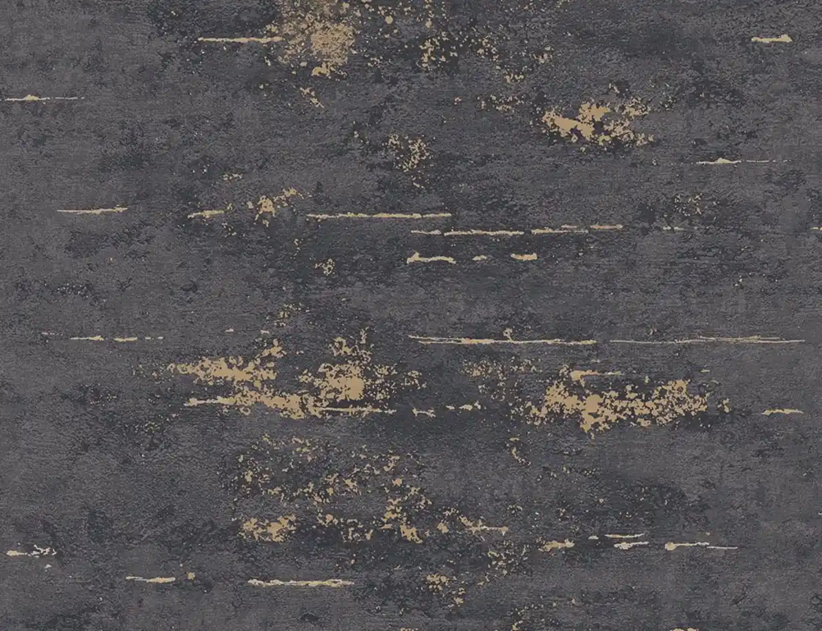 Bild 2 von Vliestapete Schwarz Gold