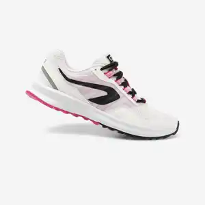 KALENJI Laufschuhe Damen - Run Active Grip weiss/rosa