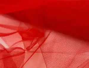 Gittertüll Rot