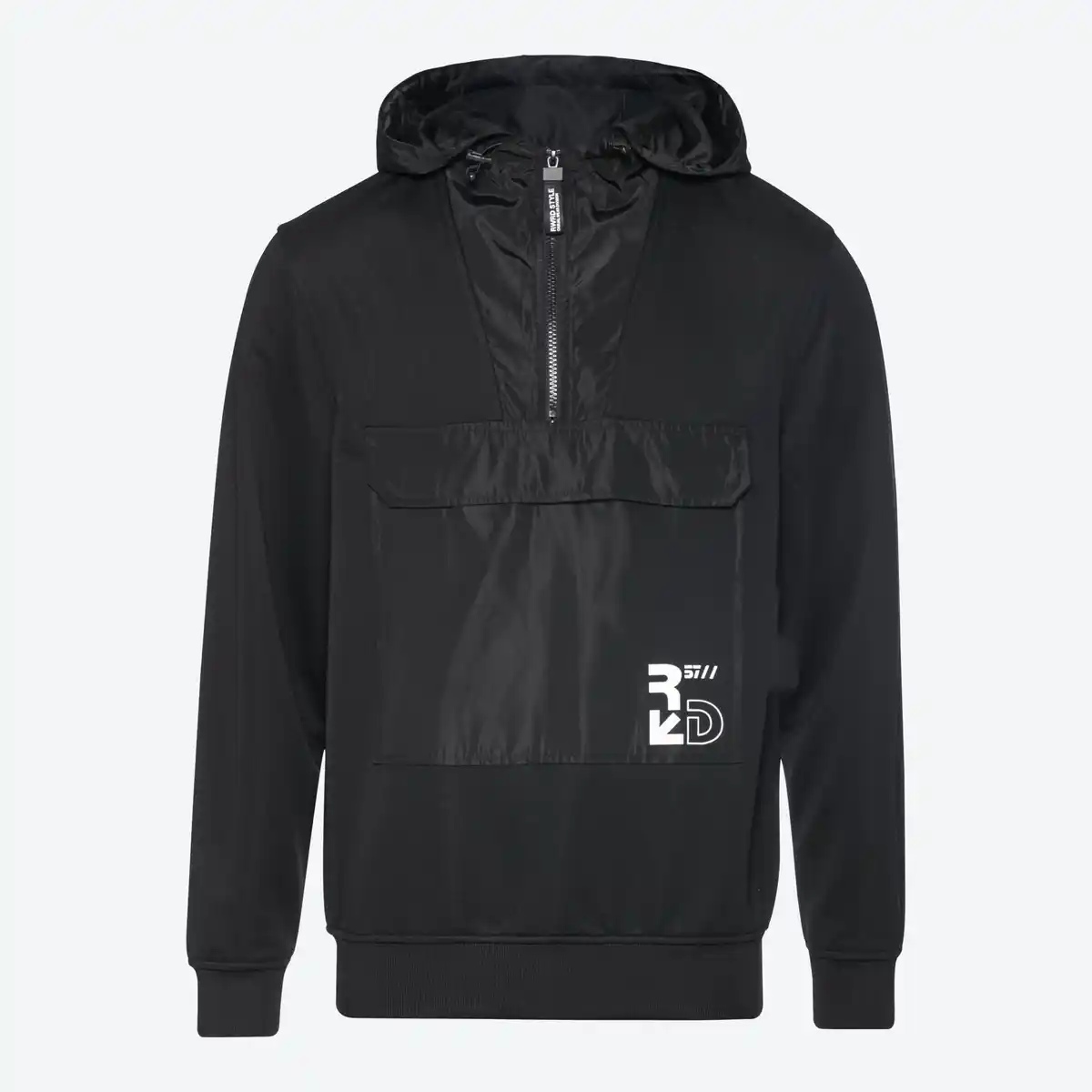 Bild 3 von Herren-Half-Zip-Hoodie mit großer Brusttasche