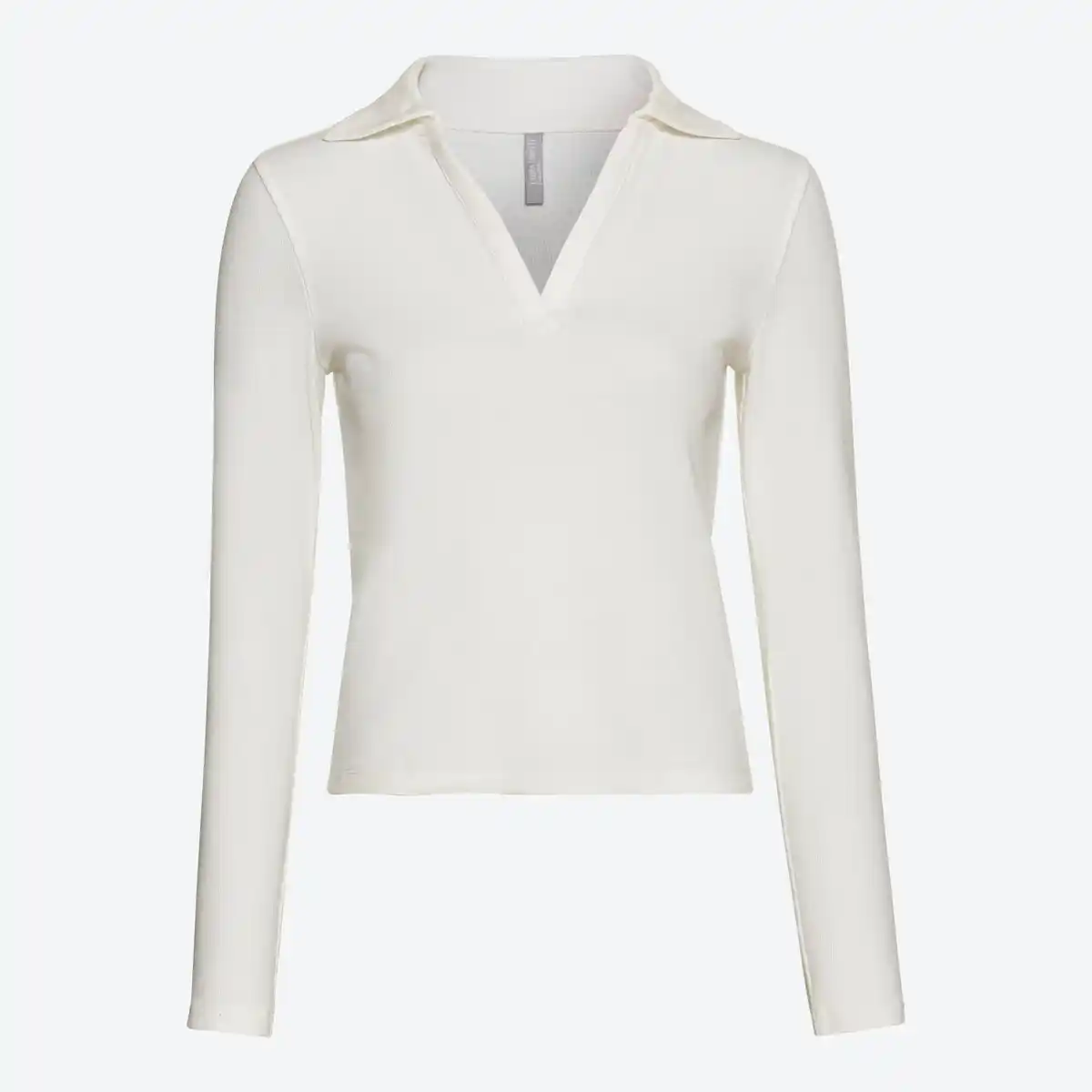 Bild 2 von Damen-Langarmshirt mit Polokragen