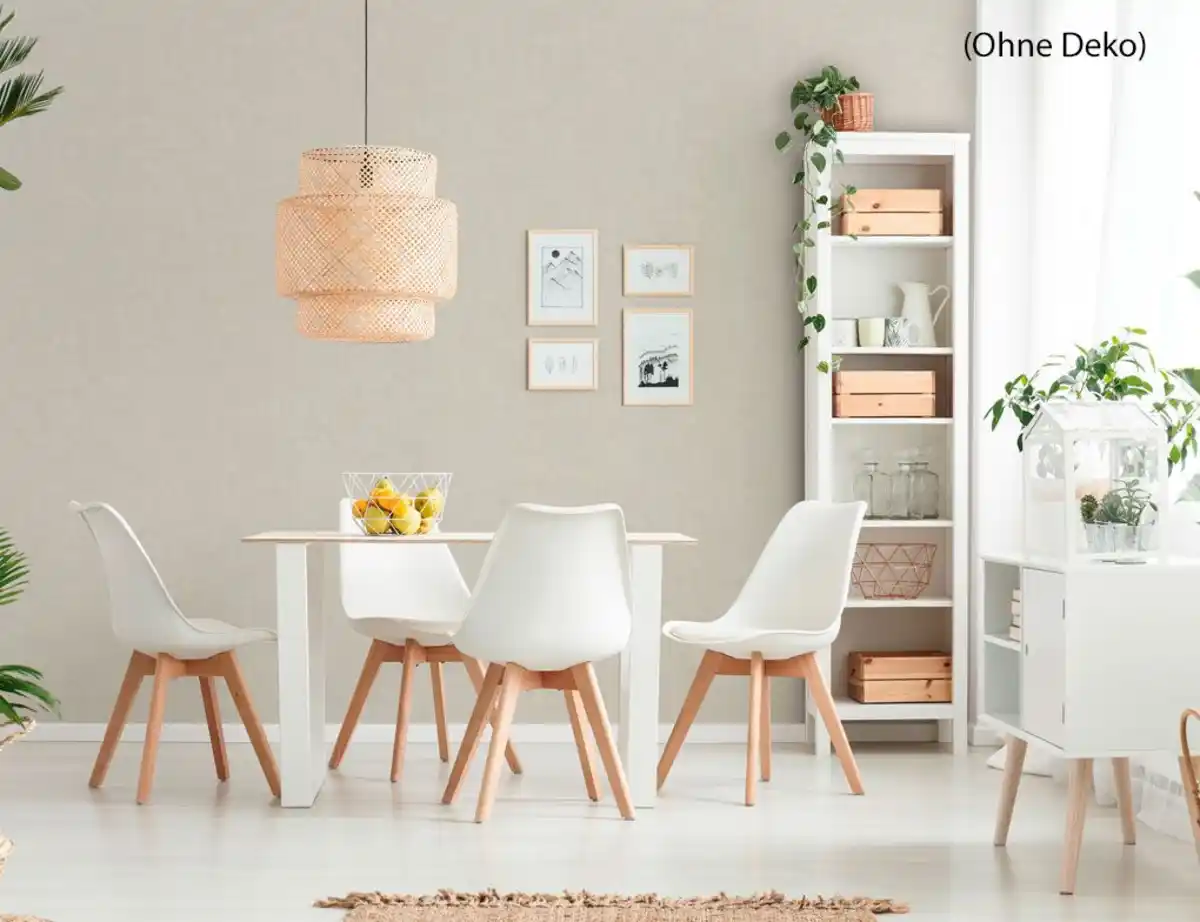 Bild 3 von Vliestapete Uni Creme