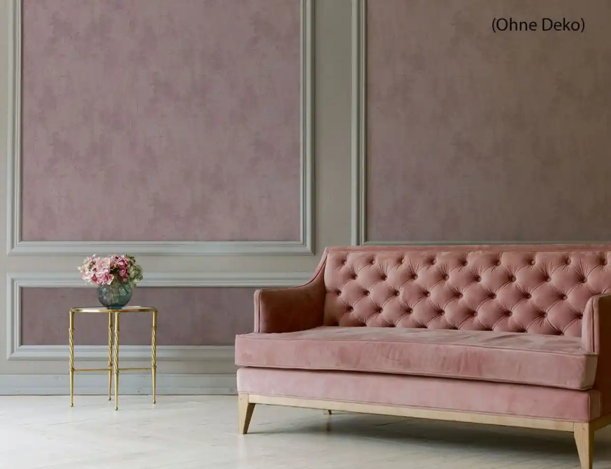 Bild 3 von Vinyltapete Uni Rose