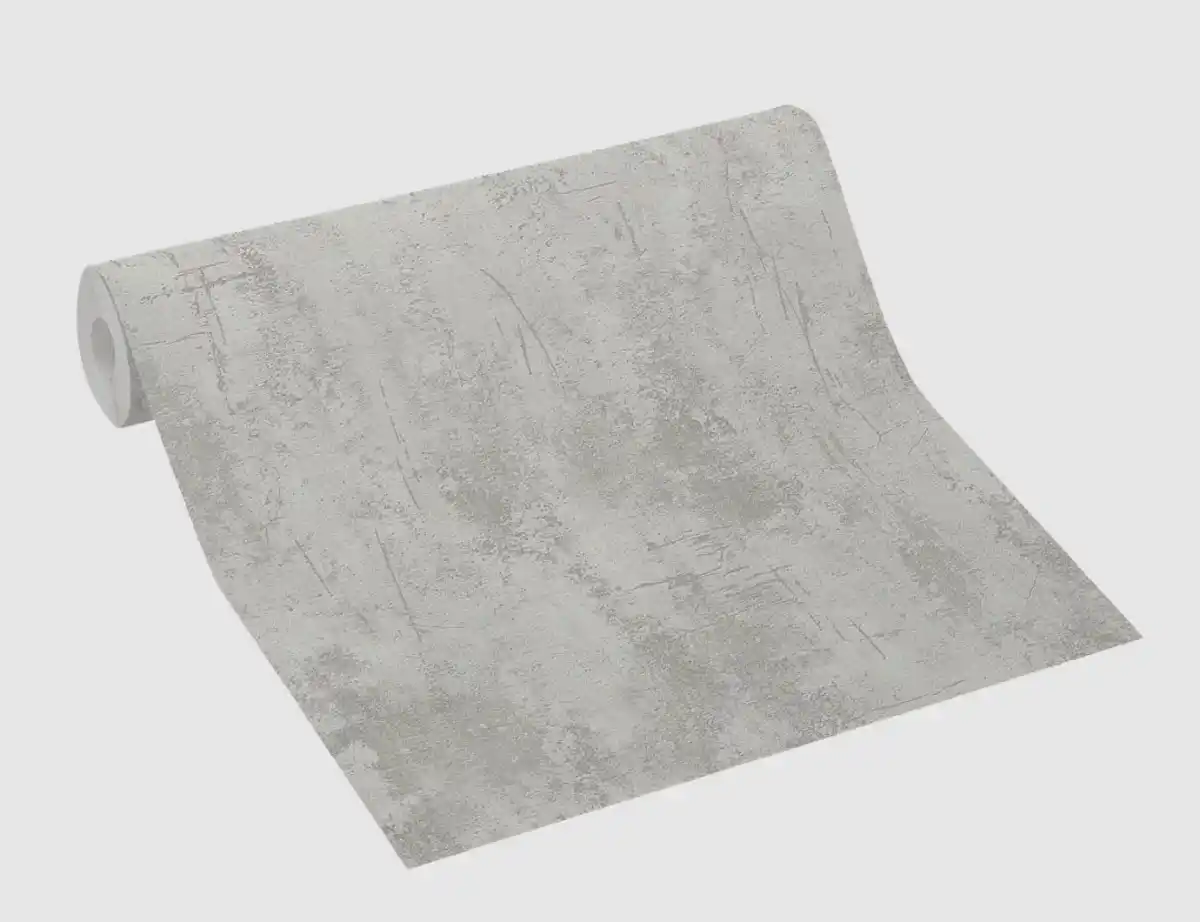 Bild 3 von Vinyltapete Uni Grau