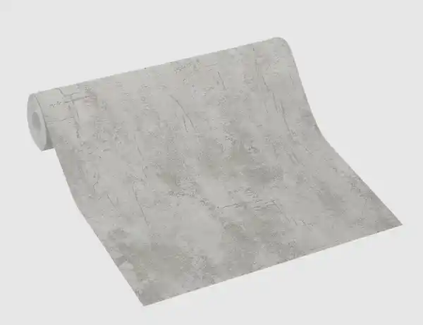 Bild 3 von Vinyltapete Uni Grau