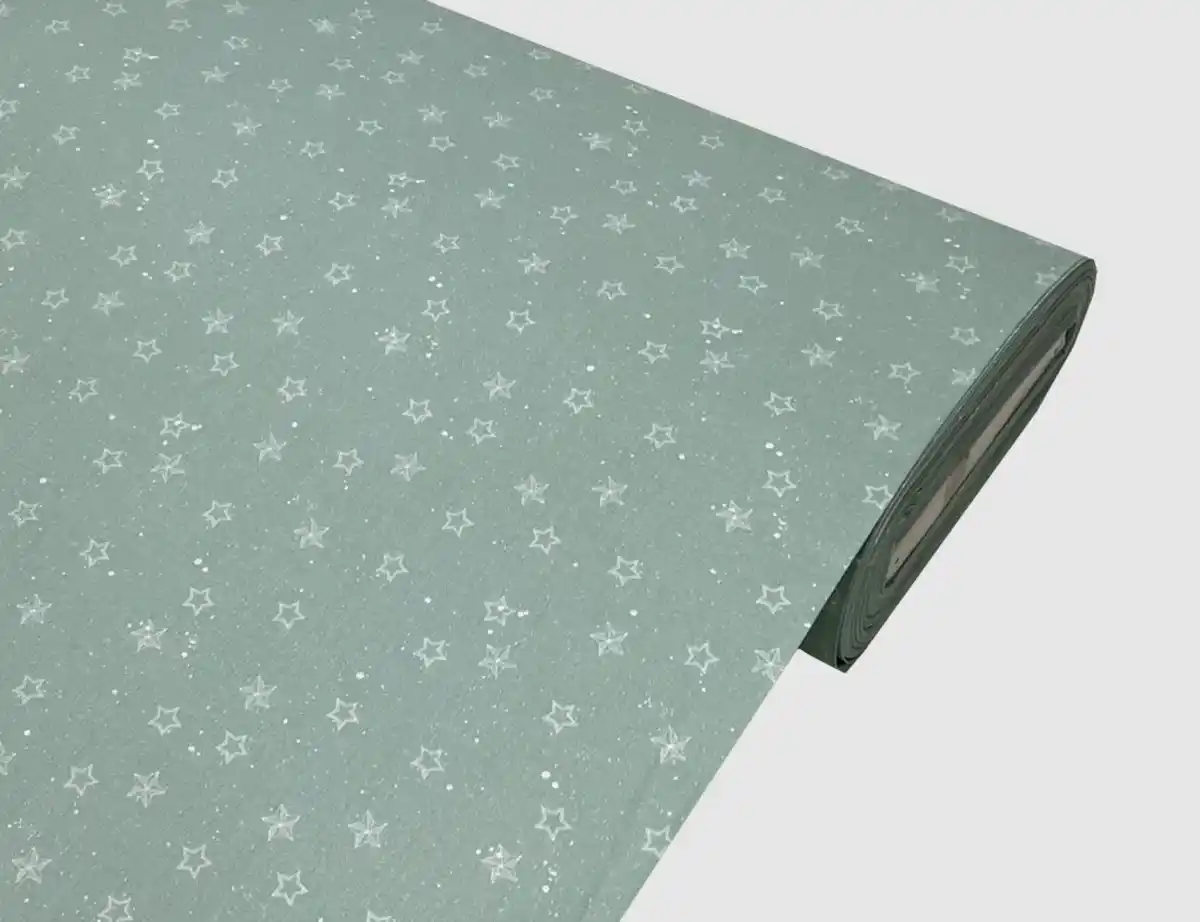 Bild 1 von Dekostsoff Sterne Mint