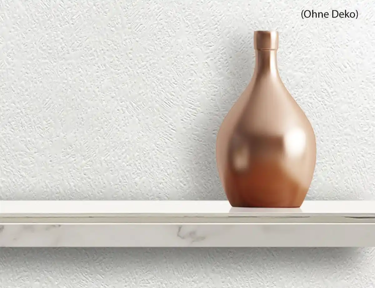 Bild 3 von Papiertapete Uni Weiß