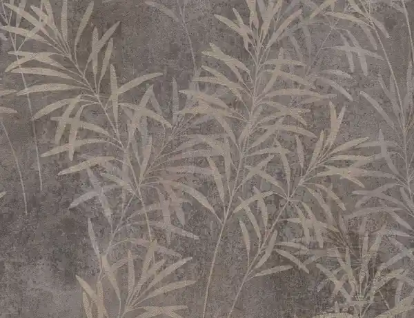 Bild 1 von Vliestapete Blume Grau Creme