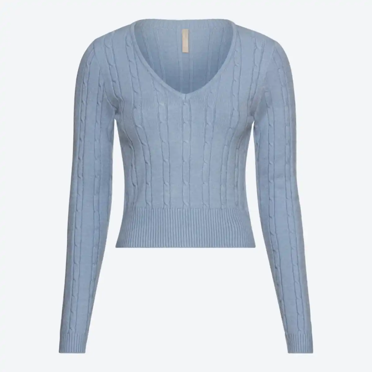 Bild 1 von Damen-Pullover mit Zopfstrickmuster