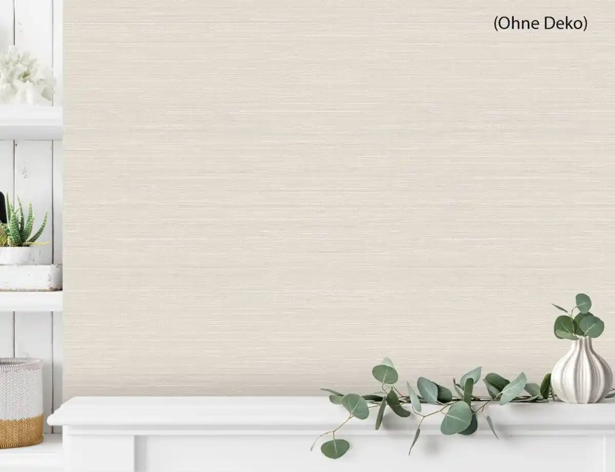 Bild 3 von Vliestapete Webstruktur Hellgrau