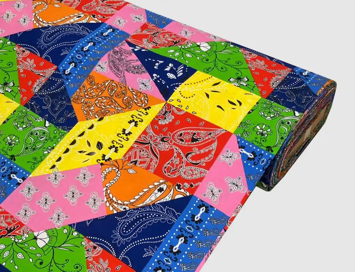 Bild 1 von Dekostoff Patchwork Bunt