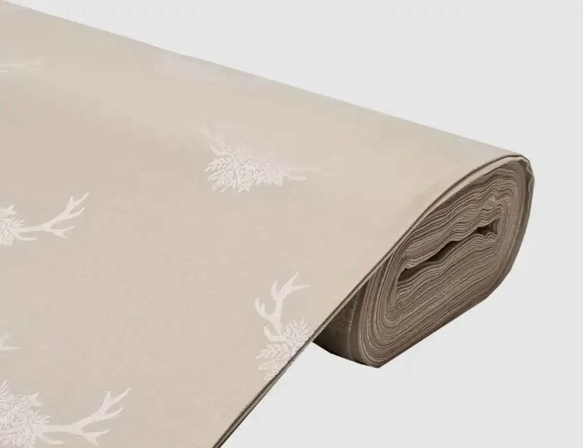 Bild 1 von Dekostoff Jacquard Hirschgeweih