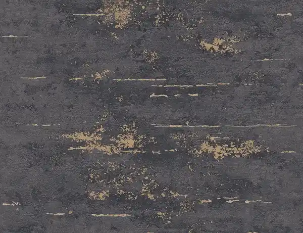 Bild 1 von Vliestapete Schwarz Gold