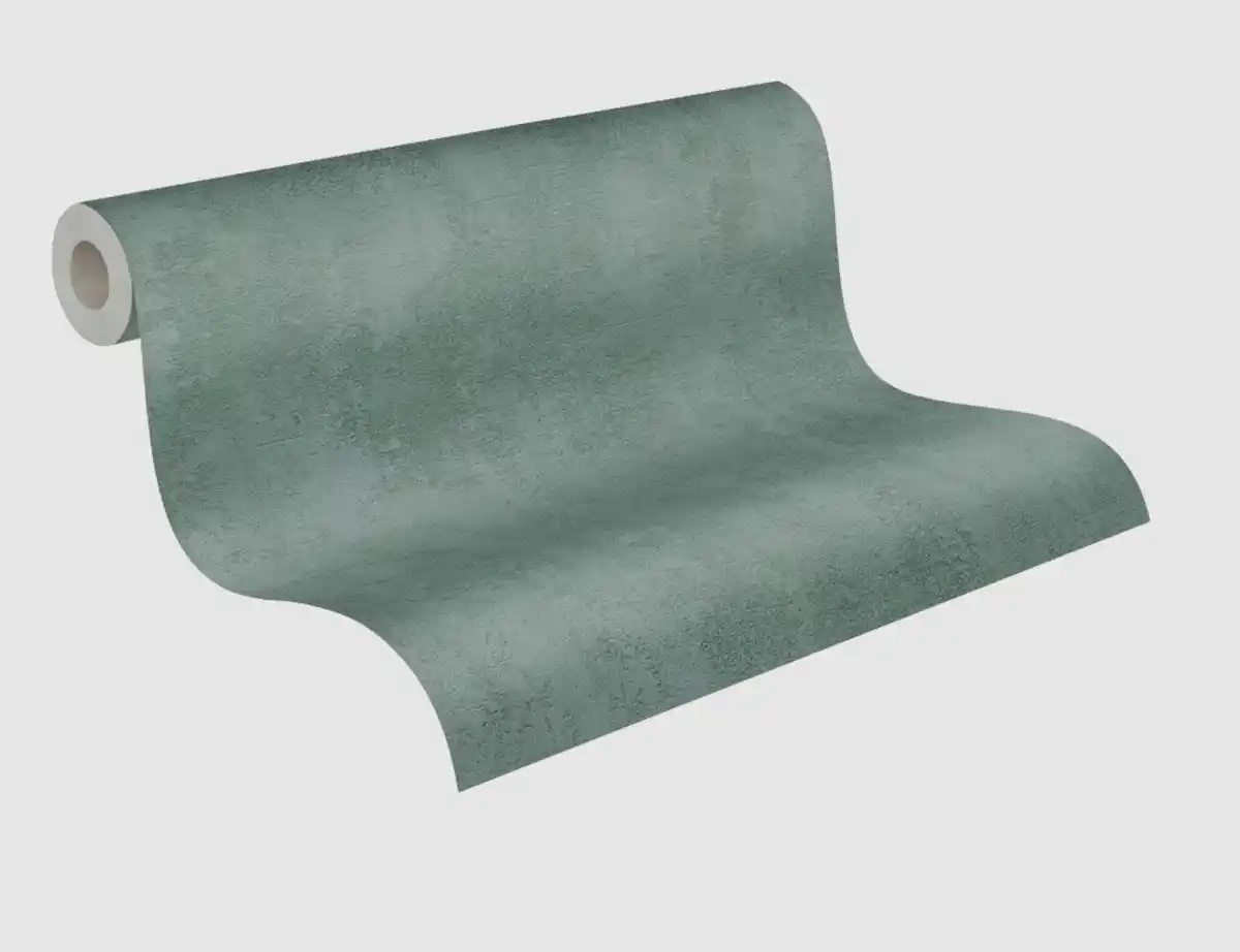 Bild 2 von Vinyltapete Uni Grün