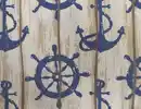 Bild 2 von Dekostoff Vintage Anker Blau