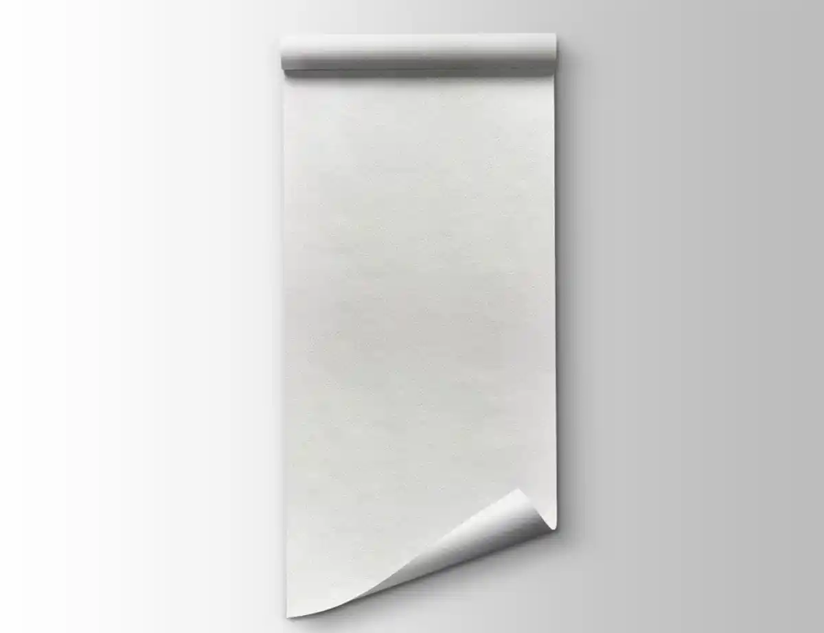 Bild 2 von Papiertapete Uni Weiß