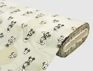 Dekostoff Mickey und Minnie Mouse