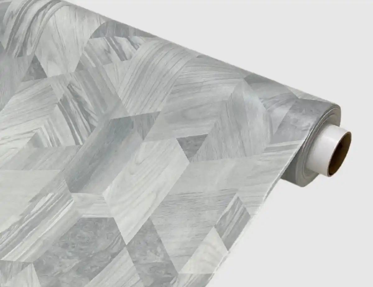 Bild 1 von Wachstuch Holzoptik Grau