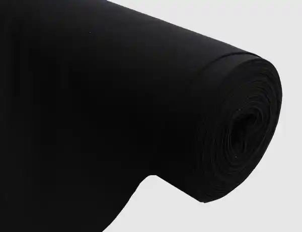 Bild 2 von Bündchenstoff uni schwarz