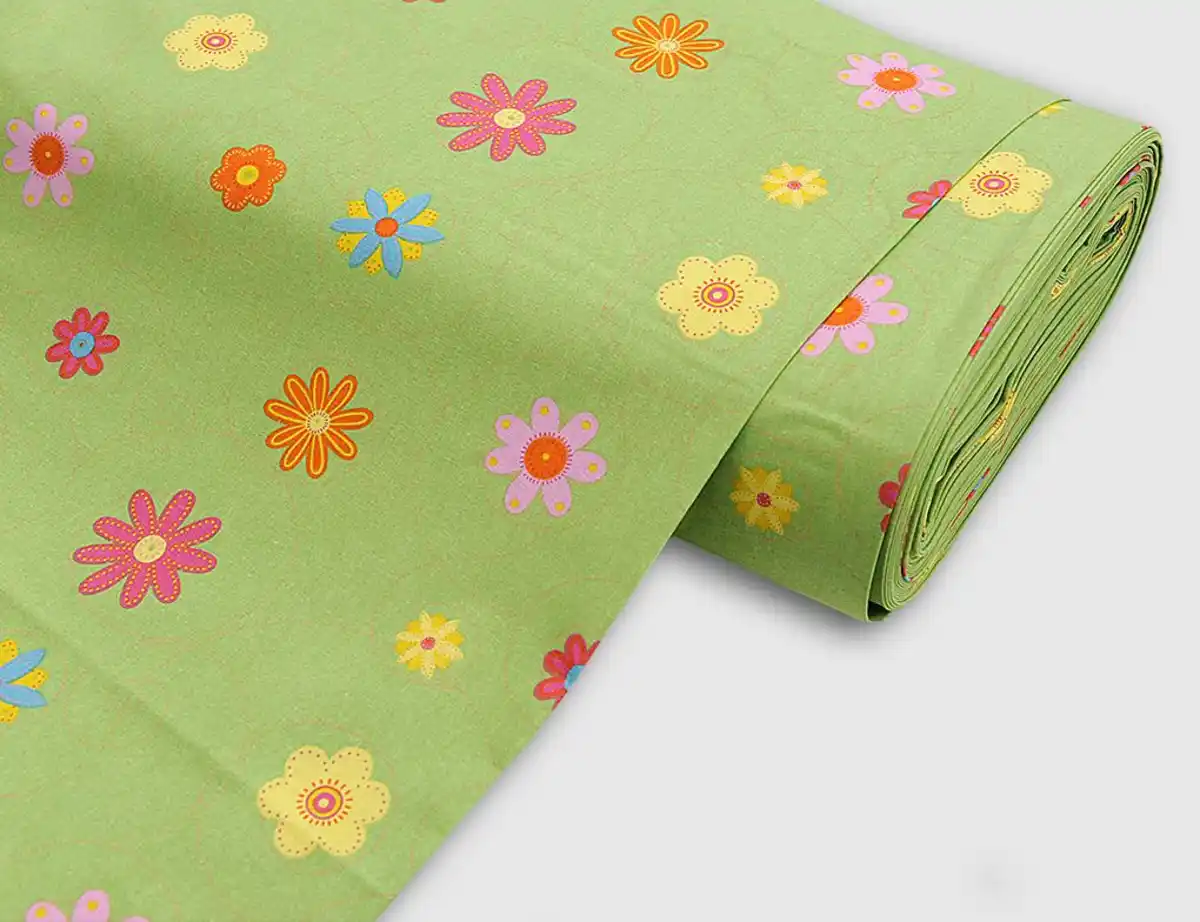 Bild 1 von Dekostoff Fleur grün