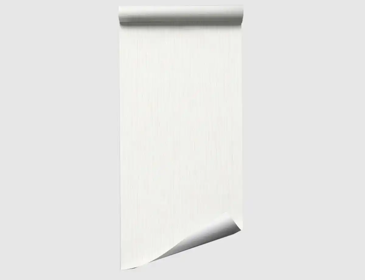 Bild 2 von Vinyltapete Uni Weiß